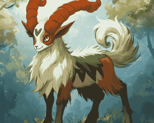 Pokemon Gogoat Anime Diamond Painting