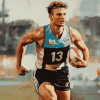 Port Adelaide Footballer Diamond Painting