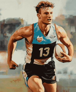 Port Adelaide Footballer Diamond Painting