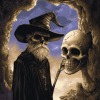 Pratchett Skull Art Diamond Painting