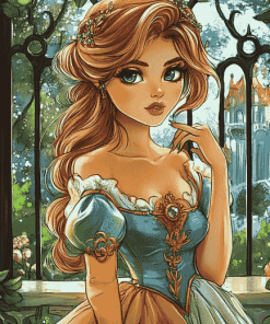 Pretty Princess Cartoons Diamond Painting