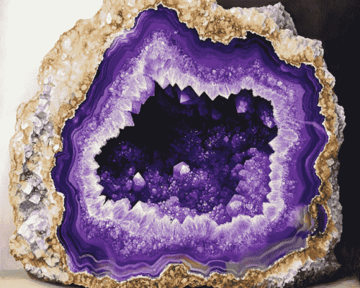 Purple Geode Stone Diamond Painting