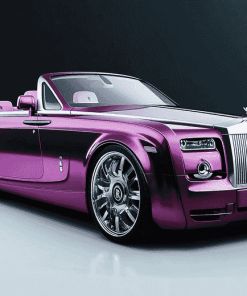 Purple Rolls Royce Luxury Diamond Painting