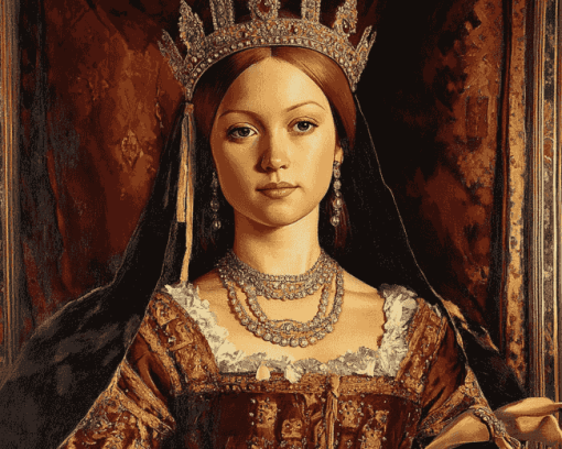 Queen Catherine Of Aragon Vintage Diamond Painting