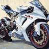 R1 Motorbike Engine Diamond Painting