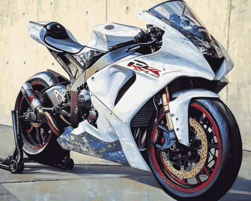 R1 Motorbike Engine Diamond Painting