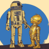 R2D2 and C3PO Robot Adventure Diamond Painting