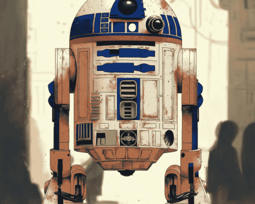 R2d2 Cartoon Diamond Painting