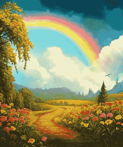 Rainbow Fields Diamond Painting