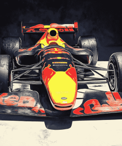 Red Bull Race Cars Diamond Painting