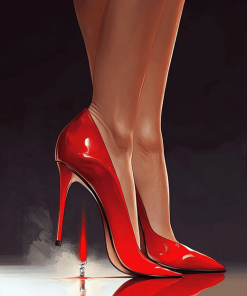 Red High Heels Animation Diamond Painting