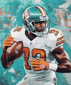 Reggie Bush Miami Dolphins Diamond Painting