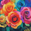 Rise of Rainbow Rose Diamond Painting