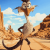 Roadrunner and Coyote Cartoon Diamond Painting