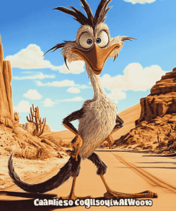 Roadrunner and Coyote Cartoon Diamond Painting