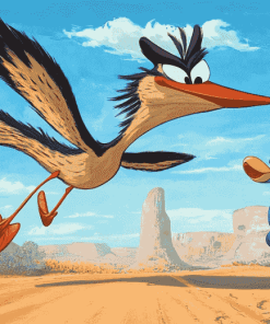 Roadrunner and Coyote Cartoons Diamond Painting