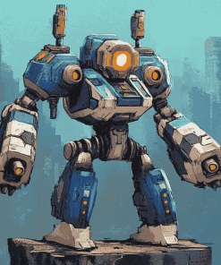 Robot Mecha Animation Diamond Painting