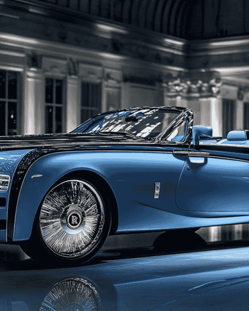 Rolls-Royce Blue Elegance Diamond Painting