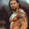 Roman Reigns WWE Champion Diamond Painting