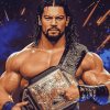 Roman Reigns WWE Champion Diamond Painting