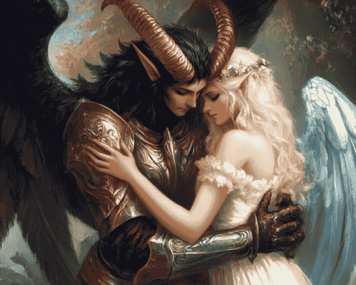 Romantic Angel and Devil Diamond Painting