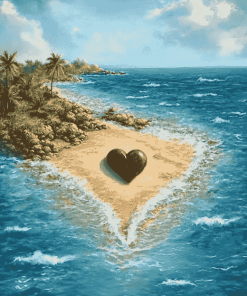 Romantic Beach Seascape Diamond Painting