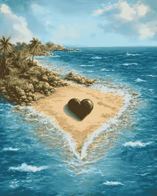 Romantic Beach Seascape Diamond Painting