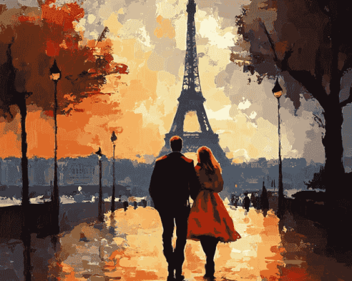 Romantic Paris Getaway Diamond Painting