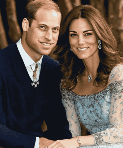 Romantic Prince William and Kate Love Diamond Painting