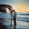 Romantic Santa Cruz Beaches Diamond Painting