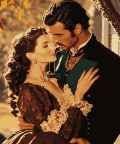 Romantic Scarlet O'Hara and Rhett Butler Diamond Painting