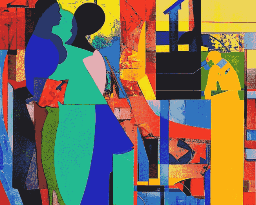 Romare Bearden Abstract Diamond Painting