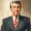 Ronald Reagan Vintage Politician Diamond Painting