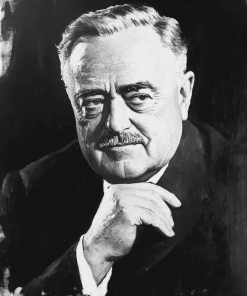 Roosevelt Black And White Diamond Painting