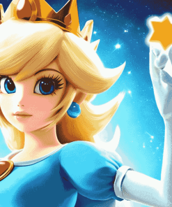 Rosalina Mario Galaxy Art Diamond Painting