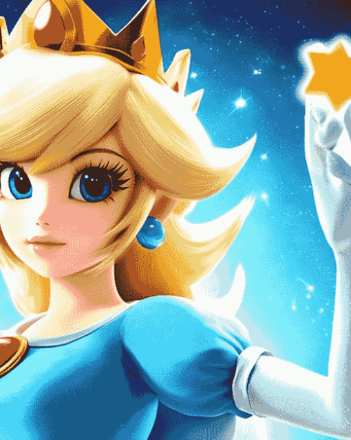 Rosalina Mario Galaxy Art Diamond Painting