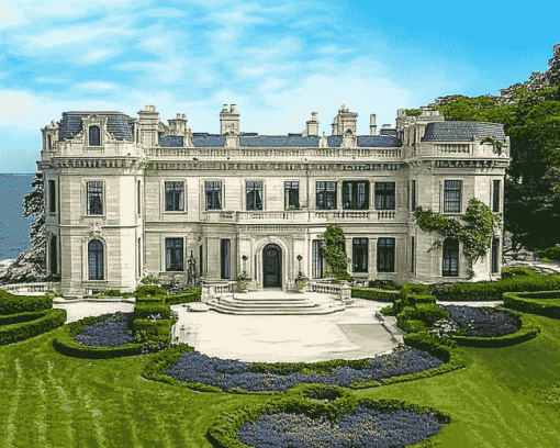 Rosecliff Castle Glamour Diamond Painting