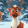 Rudolph the Red Nosed Reindeer Diamond Painting