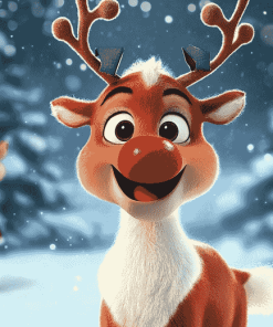 Rudolph the Red Nosed Reindeer Diamond Painting