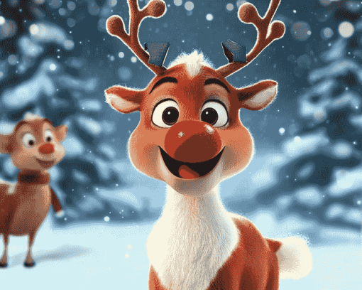 Rudolph the Red Nosed Reindeer Diamond Painting