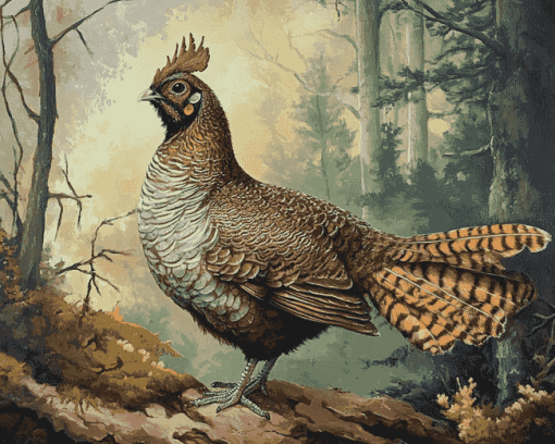 Ruffed Grouse Wildlife Diamond Painting