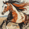 Running Horse Diamond Painting