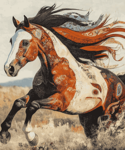 Running Horse Diamond Painting