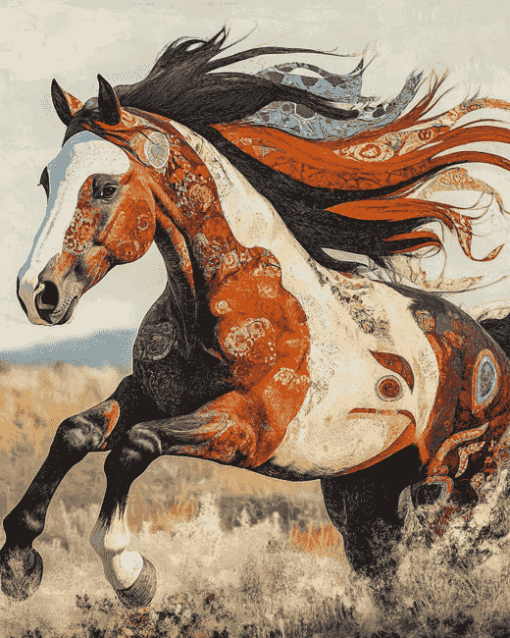 Running Horse Diamond Painting