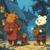 Rupert Bear Animation Diamond Painting