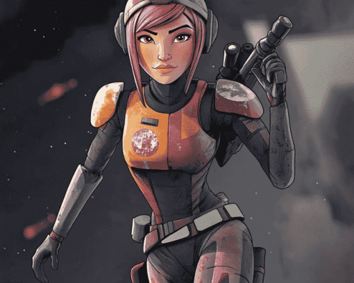 Sabine Wren Star Wars Diamond Painting