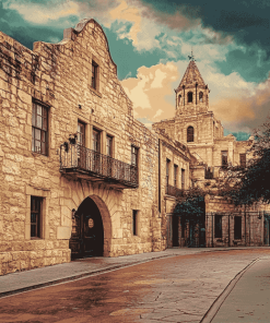 San Antonio Historical Monuments Diamond Painting