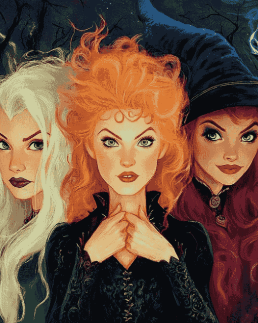 Sanderson Sisters Wizards Diamond Painting