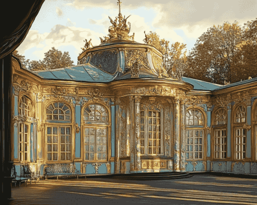 Sanssouci Palace Parks Diamond Painting