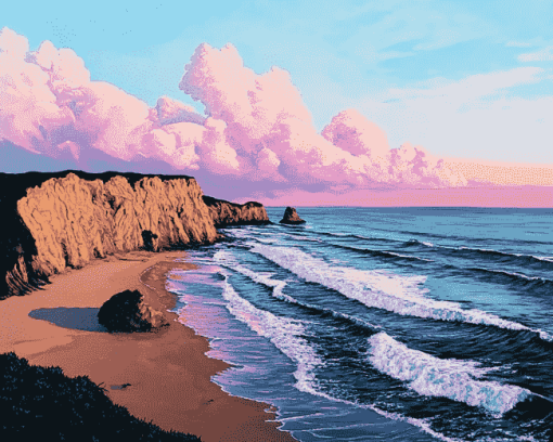 Santa Cruz Seascape Diamond Painting